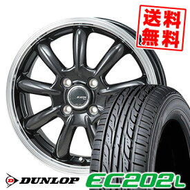 155/65R14 75S ダンロップ EC202L JP STYLE Bany サマータイヤホイール4本セット 【取付対象】