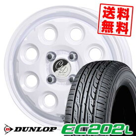 155/65R14 75S ダンロップ EC202L Cawaii D?cor Nature サマータイヤホイール4本セット 【取付対象】