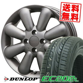 155/65R14 75S ダンロップ EC202L HYPERION PINO+(Plus） サマータイヤホイール4本セット 【取付対象】