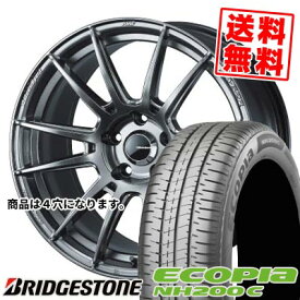 165/60R15 77H ブリヂストン ECOPIA NH200C WedsSport SA-62R サマータイヤホイール4本セット 【取付対象】