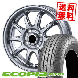 155/80R12 88/87N BRIDGESTONE ブリヂストン ECOPIA R710 V-EMOTION RC-10 Vエモーション RC-10 サマータイヤホイール4本セット 【取付対象】