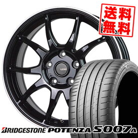 205/55R16 94W XL BRIDGESTONE ブリヂストン POTENZA S007A ポテンザ S007A G-SPEED P-06 Gスピード P-06 サマータイヤホイール4本セット