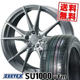 235/60R18 107W XL ジーテックス ZEETEX SU1000 vfm WEDS F ZERO FZ-2 サマータイヤホイール4本セット 【取付対象】