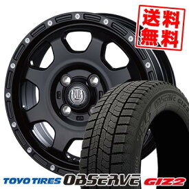 155/65R14 75Q トーヨータイヤ OBSERVE GARIT GIZ2 MUD BAHN XR-910K スタッドレスタイヤホイール4本セット 【取付対象】