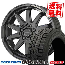 215/60R16 95Q トーヨータイヤ OBSERVE GARIT GIZ2 CIRCLAR C10S スタッドレスタイヤホイール4本セット 【取付対象】