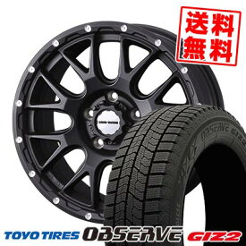 215/45R18 89Q トーヨータイヤ OBSERVE GARIT GIZ2 MUDVANCE 08 スタッドレスタイヤホイール4本セット 【取付対象】