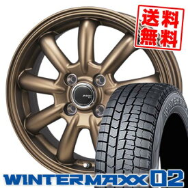145/80R12 74Q ダンロップ WINTER MAXX 02 WM02 JP STYLE Bany LIMITED EDITION スタッドレスタイヤホイール4本セット 【取付対象】