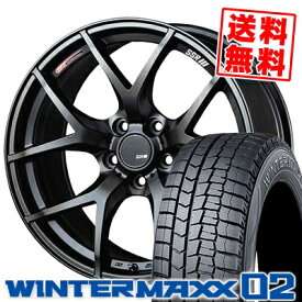 225/55R17 97Q DUNLOP ダンロップ WINTER MAXX 02 WM02 ウインターマックス 02 SSR GTV03 SSR GTV03 スタッドレスタイヤホイール4本セット【取付対象】