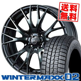 185/60R15 DUNLOP ダンロップ WINTER MAXX 02 WM02 ウインターマックス 02 WedsSport SA-20R ウェッズスポーツ SA20R スタッドレスタイヤホイール4本セット【取付対象】