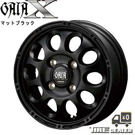 GAIA X ガイア クロス 12インチ 3.50B JWL-T P.C.D:100 4穴 インセット：45 マットブラック ホイール4本セット スズキ キャリー DA16T エブリィDA17V 専用モデル メーカー直送品（代引き・営業所止めは対応しておりません）