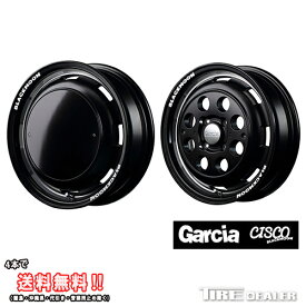 Garcia CISCO ブラックムーン EDITION 14インチ 4.5J P.C.D:100 4穴 インセット：45 セミグロスブラック+ リムヴァーレイルポリッシュ ホイール単品 ハスラー 軽カー 等に メーカー直送品（代引き・営業所止めは対応しておりません）