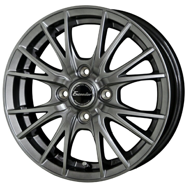 楽天市場 アルミホイール単品4本価格 12インチ Hot Stuff Exceeder E05 エクシーダe05 12x3 5b 4穴 Pcd 100 軽トラック全般 表示は4本価格です タイヤマート２４ 楽天市場店