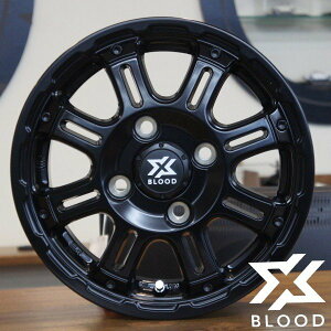 【アルミホイール単品4本価格】【12インチ】【X BLOOD XB01】【クロスブラッド XB01】【12X4.0 4穴 PCD:100】【軽トラ、軽バン用】ハイゼット、キャリー、N-VANなど各種タイヤもセットできます