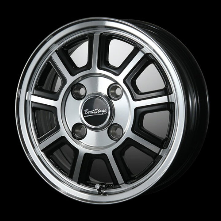 楽天市場 アルミホイール単品4本価格 12インチ Beat Stage Ks C ビートステージks C 12x4 00b 4穴 Pcd 100 軽トラック バン全般 表示は4本価格 ばら売りはご相談ください タイヤマート２４ 楽天市場店