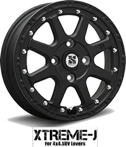 【アルミホイール単品4本価格】【12インチ】【MLJ XTREAM-J】【12X4.00B 4穴 PCD:100】【フラットブラック】【ハイゼット、軽トラック】表示は4本価格です