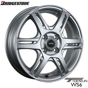 �y�����ԁy�A���~�P�i4�{���i�zBRIDGESTONE TOPRUN WS6/�g�b�v���� WS6 14X4.5J�@4�� PCD�F100