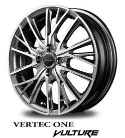 【アルミホイール単品4本セット】【14インチ】【MID】【VERTEC ONE VULTULE】【ヴァーテックワン ヴァルチャー】【14X4.5J　4穴　PCD：100】【ハスラー N-BOX アルト タント キャンバス】表示は4本セット価格