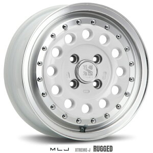 【アルミホイール単品4本価格】【14インチ】【MLJ XTREME-J RUGGED】【MLJ エクストリームJ ラギッド】【14X5.0 4穴 PCD:100 4穴車全般に装着可能表示は4本価格です