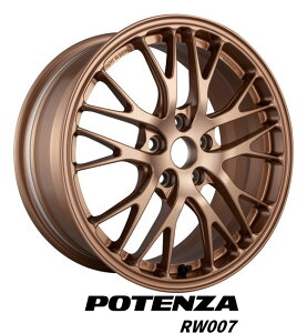 �y�A���~�z�C�[���P�i4�{���i�z�y16�C���`�z�yBRIDGESTONE POTENZA RW007�z�y�u���a�X�g�� �|�e���URW007�z�y16X7.0J�@5���@PCD�F100 �C���Z�b�g48�zGR86/BRZ�\����1�{���i�ł�