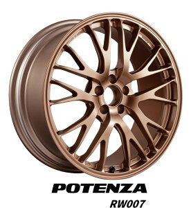 �y�A���~�z�C�[���P�i4�{���i�z�y18�C���`�z�yBRIDGESTONE POTENZA RW007�z�y�u���a�X�g�� �|�e���URW007�z�y18X9.5J�@5���@PCD�F100 �C���Z�b�g42�zGR86/BRZ�\����1�{���i�ł�