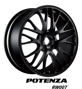�y�A���~�z�C�[���P�i4�{���i�z�y18�C���`�z�yBRIDGESTONE POTENZA RW007�z�y�u���a�X�g�� �|�e���URW007�z�y18X8.5J�@5���@PCD�F114.3 �C���Z�b�g40�zGR�@YARIS�\����1�{���i�ł�