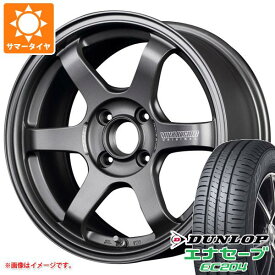 【タイヤ交換対象】サマータイヤ 185/60R15 84H ダンロップ エナセーブ EC204 レイズ ボルクレーシング TE37 ソニック クラブレーサー 7.0-15 タイヤホイール4本セット