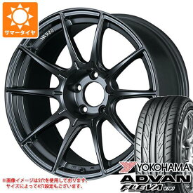 【タイヤ交換対象】サマータイヤ 165/55R15 75V ヨコハマ アドバン フレバ V701 SSR GTX01 5.0-15 タイヤホイール4本セット