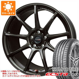 【タイヤ交換対象】サマータイヤ 225/40R19 93Y XL クムホ エクスタ PS71 クロススピード ハイパーエディション RS9 8.5-19 タイヤホイール4本セット