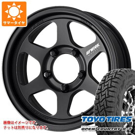 【タイヤ交換対象】スズキ ジムニーシエラ JB74W用 サマータイヤ 2025年製 トーヨー オープンカントリー R/T 215/70R16 100Q ブラックレター ワーク マイスター L1 ワンピース SUV 6.0-16 タイヤホイール4本セット
