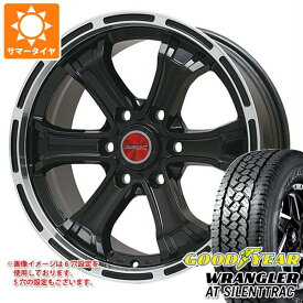 【タイヤ交換対象】サマータイヤ 265/70R17 116H XL グッドイヤー ラングラー AT サイレントトラック アウトラインホワイトレター B マッド K 7.5-17 タイヤホイール4本セット