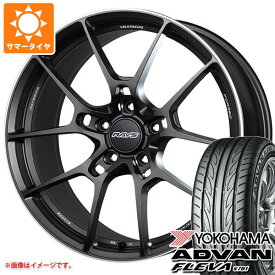 【タイヤ交換対象】サマータイヤ 245/40R19 98W XL ヨコハマ アドバン フレバ V701 レイズ ボルクレーシング G025 8.5-19 タイヤホイール4本セット