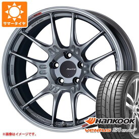 【タイヤ交換対象】2023年製 サマータイヤ 215/45R18 93Y XL ハンコック ベンタス S1 エボ3 K127 エンケイ レーシング GTC02 7.5-18 タイヤホイール4本セット