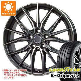 【タイヤ交換対象】サマータイヤ 225/50R18 99V XL グッドイヤー エフィシエントグリップ RVF02 プレシャス アスト M4 8.0-18 タイヤホイール4本セット