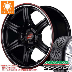 【タイヤ交換対象】サマータイヤ 215/45R17 87V フェデラル SS595 RMP レーシング R60 7.0-17 タイヤホイール4本セット