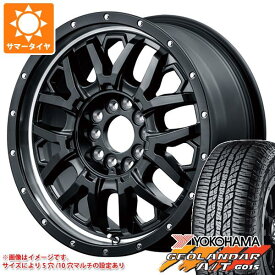 【タイヤ交換対象】RAV4 50系用 サマータイヤ ヨコハマ ジオランダー A/T G015 LT225/75R16 115/112R アウトラインホワイトレター ナイトロパワー M27 グレネード 7.0-16 タイヤホイール4本セット