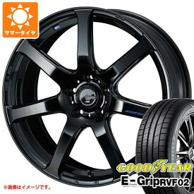 【タイヤ交換対象】サマータイヤ 245/45R19 102W XL グッドイヤー エフィシエントグリップ RVF02 レオニス ナヴィア 07 8.0-19 タイヤホイール4本セット