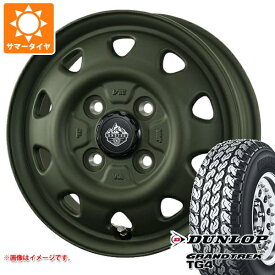 【タイヤ交換対象】ハイゼットカーゴ S320系用 サマータイヤ ダンロップ グラントレック TG4 155R12 6PR (155/80R12 83/81N相当) ランドフット SWZ 3.5-12 タイヤホイール4本セット