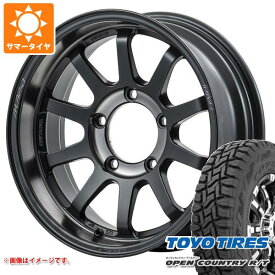 【タイヤ交換対象】ジムニーシエラ JB74W用 サマータイヤ トーヨー オープンカントリー R/T 215/70R16 100Q ブラックレター レイズ エーラップ J 2324 LTD 6.0-16 タイヤホイール4本セット