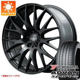 【タイヤ交換対象】アルファード 40系用 サマータイヤ ヨコハマ アドバンスポーツV107 245/40R21 100Y XL レイズ ホムラ 2x9 プラス スポーツエディション 9.0-21 タイヤホイール4本セット