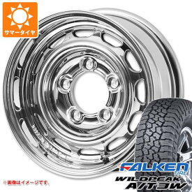 【タイヤ交換対象】ジムニー用 サマータイヤ ファルケン ワイルドピーク A/T3W 175/80R16 91S アピオ ワイルドボア ベンチュラ 5.5-16 タイヤホイール4本セット