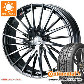 【タイヤ交換対象】2024年製 サマータイヤ 235/40R19 96W XL コンチネンタル エクストリームコンタクト DWS06 プラス レオニス FR 8.0-19 タイヤホイール4本セット