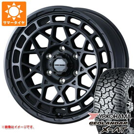 【タイヤ交換対象】ランドクルーザー300用 サマータイヤ ヨコハマ ジオランダー X-AT G016 LT265/65R18 122/119Q ブラックレター マッドヴァンスX タイプM 9.0-18 タイヤホイール4本セット