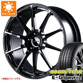 【タイヤ交換対象】サマータイヤ 225/45R18 95W XL グッドイヤー エフィシエントグリップ RVF02 プロドライブ GC-0100 8.0-18 タイヤホイール4本セット