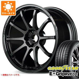 【タイヤ交換対象】サマータイヤ 225/45R18 95W XL グッドイヤー エフィシエントグリップ RVF02 レイズ グラムライツ 57NR 8.5-18 タイヤホイール4本セット