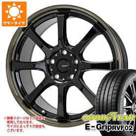 【タイヤ交換対象】サマータイヤ 225/45R18 95W XL グッドイヤー エフィシエントグリップ RVF02 ジースピード P-08 8.0-18 タイヤホイール4本セット