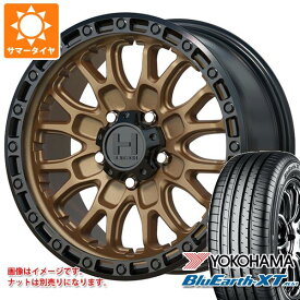 【タイヤ交換対象】デリカD5用 サマータイヤ ヨコハマ ブルーアースXT AE61 225/65R17 106V XL ホスタイル H135 リッジクレスト 8.0-17 タイヤホイール4本セット