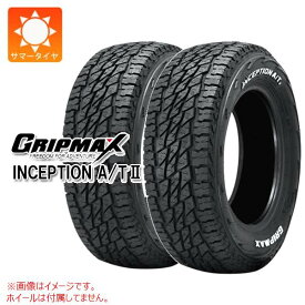 【タイヤ交換対象】2本 サマータイヤ 145/80R12 80/78N グリップマックス インセプション A/T2 ホワイトレター GRIP MAX INCEPTION A/T2