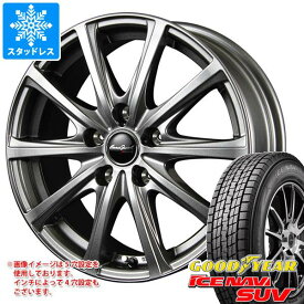 【タイヤ交換対象】スタッドレスタイヤ グッドイヤー アイスナビ SUV 235/70R16 106Q ＆ ユーロスピード V25 6.5-16 タイヤホイール4本セット235/70-16 GOODYEAR ICE NAVI SUV