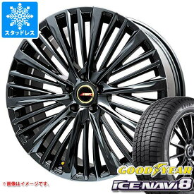 【タイヤ交換対象】アルファード 40系用 スタッドレス グッドイヤー アイスナビ8 225/55R19 99Q プレミックス MER-X タイヤホイール4本セット