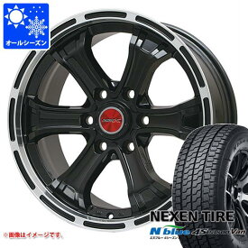 【タイヤ交換対象】NV350キャラバン E26用 オールシーズンタイヤ ネクセン エヌブルー 4シーズン バン 195/80R15LT 107/105N B マッド K 6.0-15 タイヤホイール4本セット